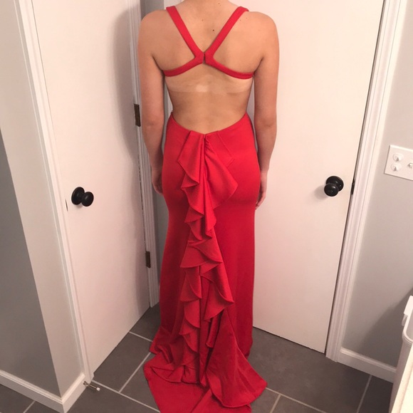 Red Alyce Paris Prom Dress - Picture 2 of 6